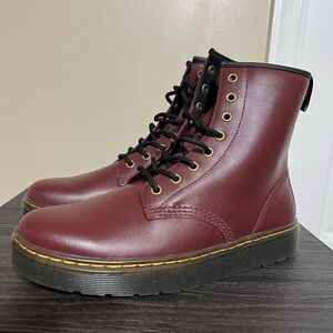 Dr Martens Zavala Cherry Red Boots T Lamper - Mens Size 10 Women Size 11 New